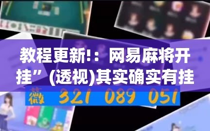教程更新!：网易麻将开挂”(透视)其实确实有挂