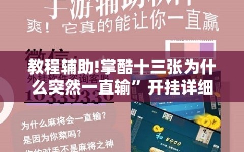 教程辅助!掌酷十三张为什么突然一直输”开挂详细教程