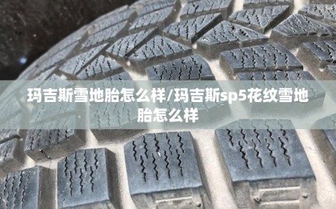 玛吉斯雪地胎怎么样/玛吉斯sp5花纹雪地胎怎么样