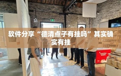 软件分享“德清点子有挂吗”其实确实有挂