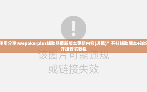 使用分享!wepokerplus辅助器最新版本更新内容(透视)”开挂辅助脚本+详细开挂安装教程