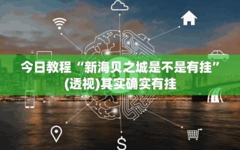 今日教程“新海贝之城是不是有挂”(透视)其实确实有挂