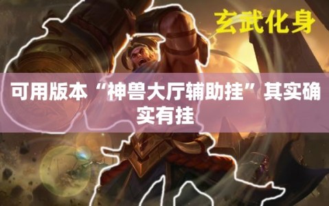可用版本“神兽大厅辅助挂”其实确实有挂