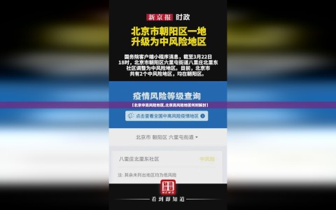 【北京中高风险地区,北京高风险地区何时解封】