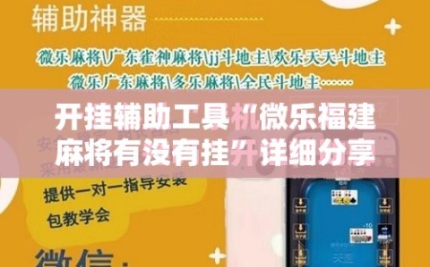开挂辅助工具“微乐福建麻将有没有挂”详细分享装挂步骤