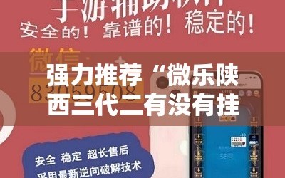 强力推荐“微乐陕西三代二有没有挂”开挂辅助脚本+详细开挂安装教程