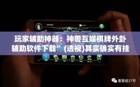 玩家辅助神器：神兽互娱棋牌外卦辅助软件下载”(透视)其实确实有挂