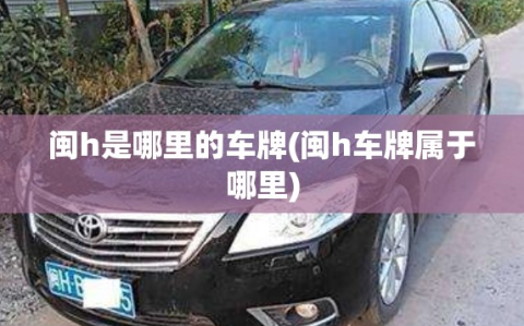 闽h是哪里的车牌(闽h车牌属于哪里)