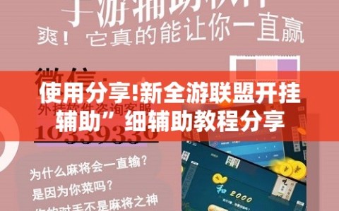 使用分享!新全游联盟开挂辅助”细辅助教程分享