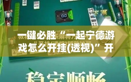 一键必胜“一起宁德游戏怎么开挂(透视)”开挂辅助脚本+详细开挂安装教程