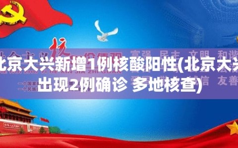 北京大兴新增1例核酸阳性(北京大兴出现2例确诊 多地核查)