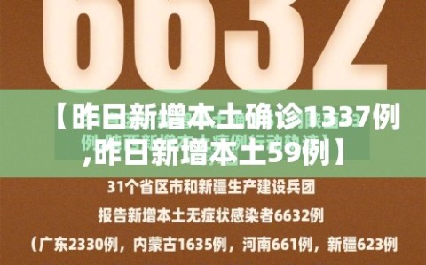 【昨日新增本土确诊1337例,昨日新增本土59例】