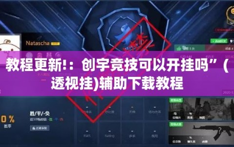 教程更新!：创宇竞技可以开挂吗”(透视挂)辅助下载教程