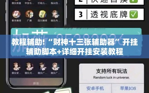 教程辅助!“财神十三张辅助器”开挂辅助脚本+详细开挂安装教程
