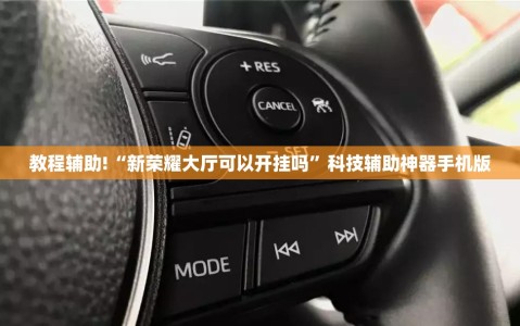 教程辅助!“新荣耀大厅可以开挂吗”科技辅助神器手机版