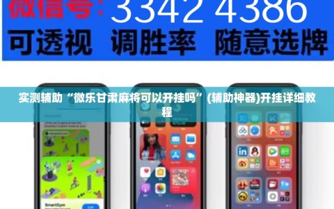 实测辅助“微乐甘肃麻将可以开挂吗”(辅助神器)开挂详细教程