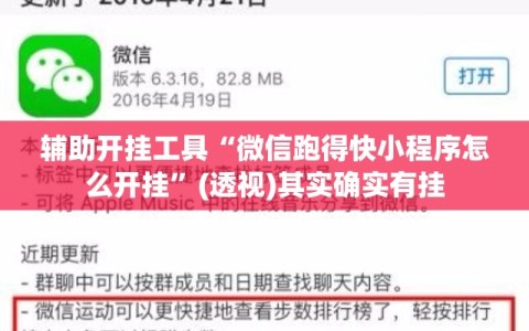 辅助开挂工具“微信跑得快小程序怎么开挂”(透视)其实确实有挂