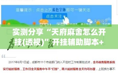 实测分享“天府麻舍怎么开挂(透视)”开挂辅助脚本+详细开挂安装教程