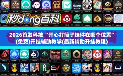 2026首发科技“开心打筒子挂件在哪个位置”(免费)开挂辅助教学(最新辅助开挂教程)