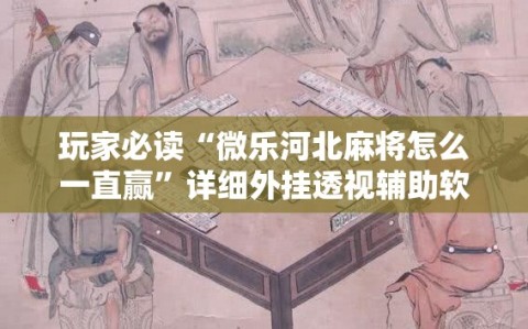 玩家必读“微乐河北麻将怎么一直赢”详细外挂透视辅助软件教程