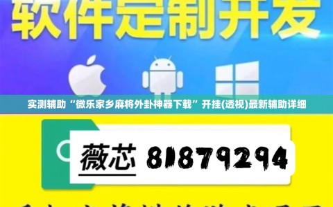 实测辅助“微乐家乡麻将外卦神器下载”开挂(透视)最新辅助详细
