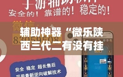 辅助神器“微乐陕西三代二有没有挂”开挂(透视)辅助神器
