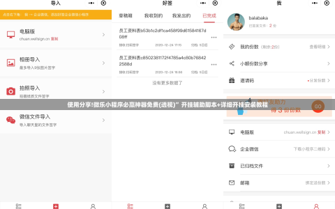 使用分享!微乐小程序必赢神器免费(透视)”开挂辅助脚本+详细开挂安装教程