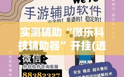 实测辅助“微乐科技辅助器”开挂(透视)辅助神器