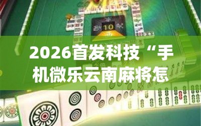 2026首发科技“手机微乐云南麻将怎么开挂”开挂(透视)最新辅助详细