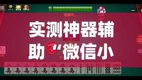 实测神器辅助“微信小程序微乐麻将开挂神器下载”(透视)其实确实有挂