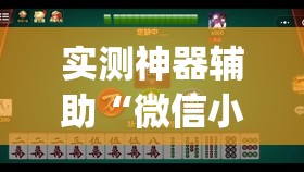实测神器辅助“微信小程序微乐麻将开挂教程”(透视)其实确实有挂