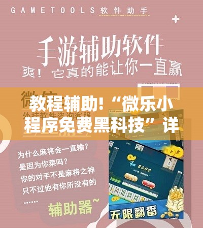 教程辅助!“微乐小程序免费黑科技	”详细分享装挂步骤