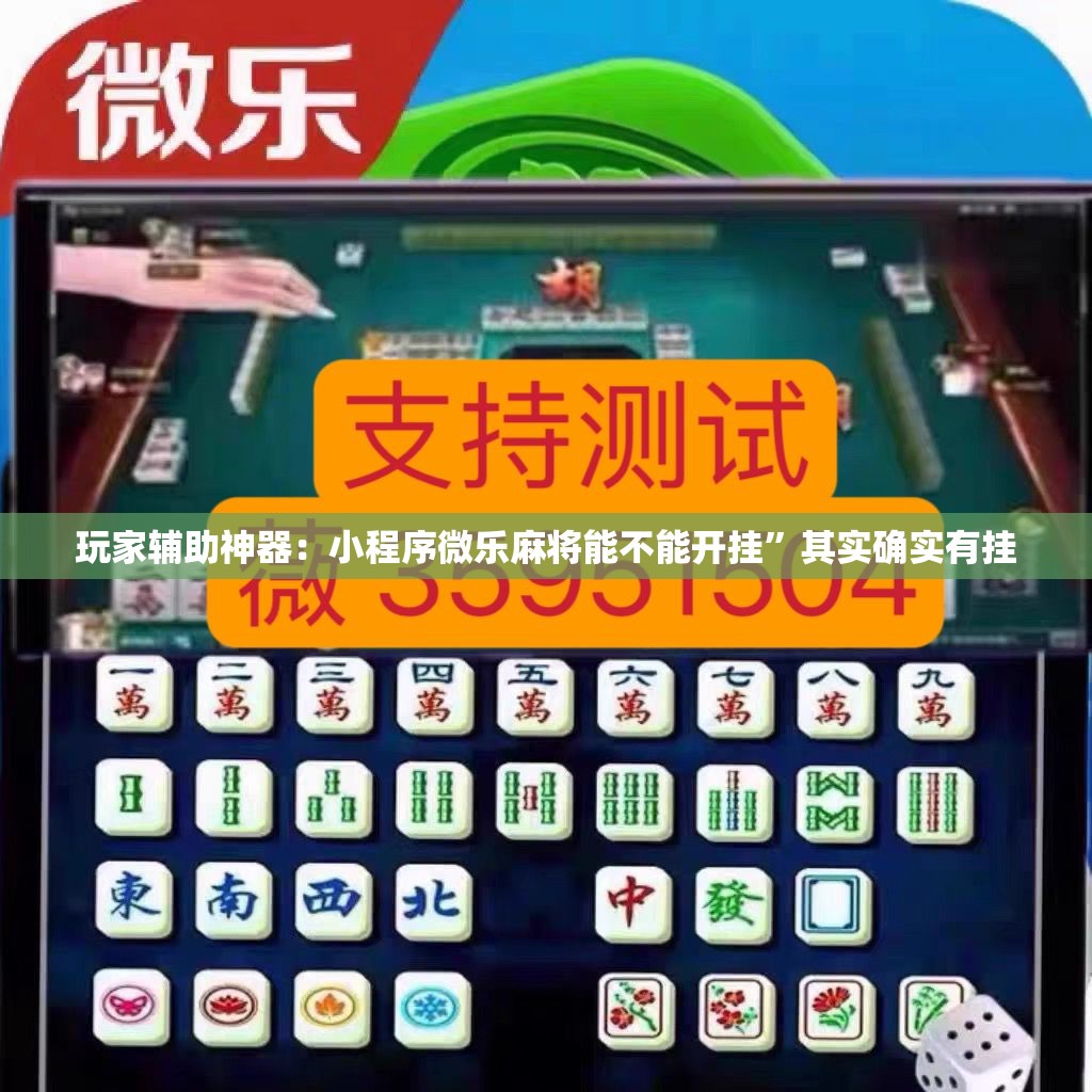 玩家辅助神器：小程序微乐麻将能不能开挂”其实确实有挂