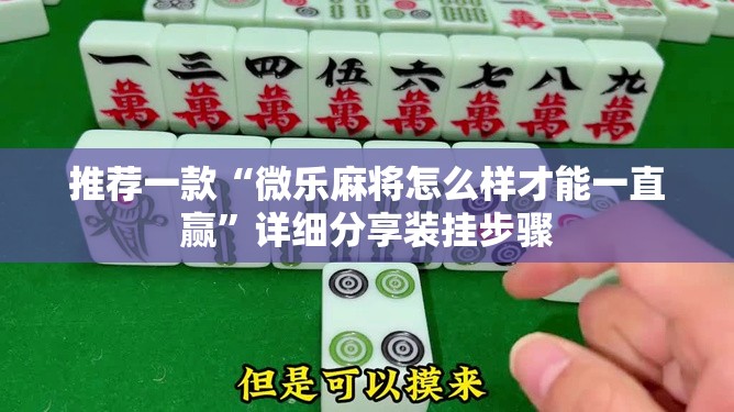 推荐一款“微乐麻将怎么样才能一直赢”详细分享装挂步骤