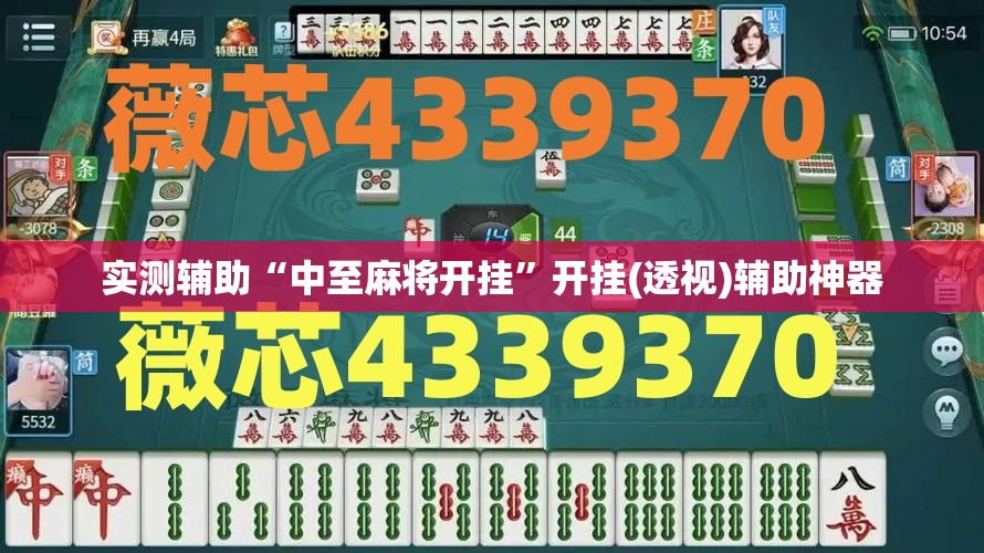 实测辅助“中至麻将开挂”开挂(透视)辅助神器