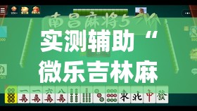 实测辅助“微乐吉林麻将有挂吗(透视)”开挂辅助脚本+详细开挂安装教程