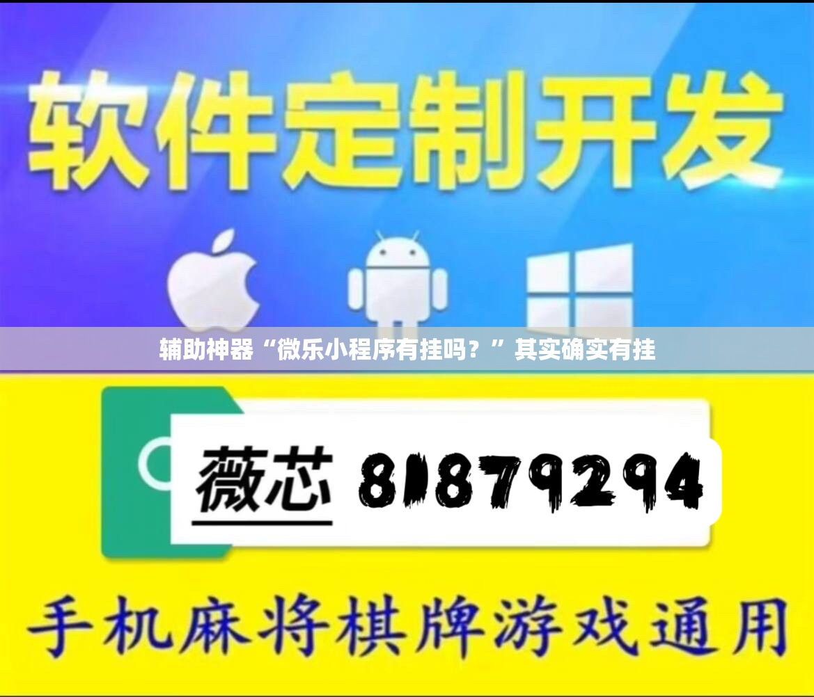 辅助神器“微乐小程序有挂吗？	”其实确实有挂