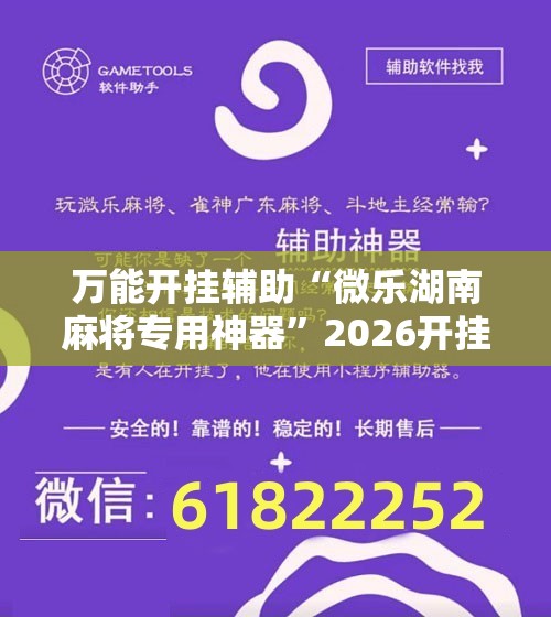 万能开挂辅助“微乐湖南麻将专用神器	”2026开挂教程步骤