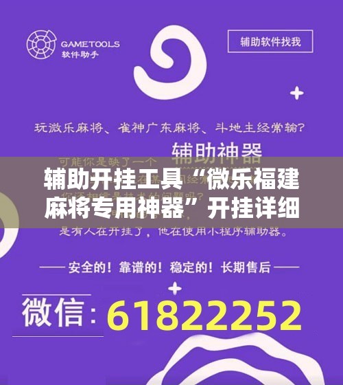 辅助开挂工具“微乐福建麻将专用神器	”开挂详细教程