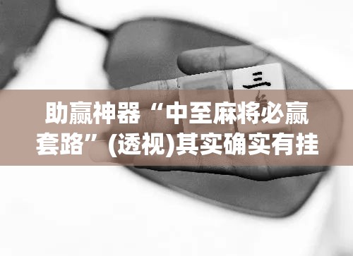 助赢神器“中至麻将必赢套路	”(透视)其实确实有挂
