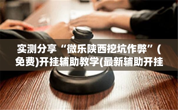 实测分享“微乐陕西挖坑作弊	”(免费)开挂辅助教学(最新辅助开挂教程)