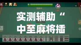 实测辅助“中至麻将插件购买”开挂(透视)最新辅助详细