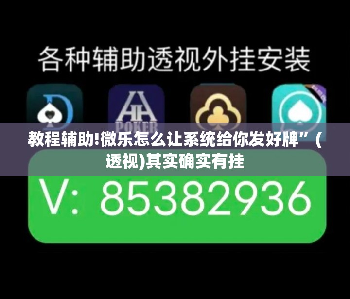 教程辅助!微乐怎么让系统给你发好牌”(透视)其实确实有挂