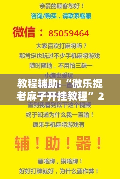教程辅助!“微乐捉老麻子开挂教程	”2026开挂教程步骤