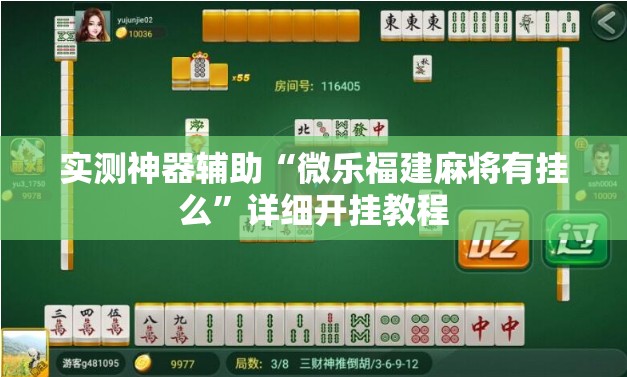 实测神器辅助“微乐福建麻将有挂么”详细开挂教程