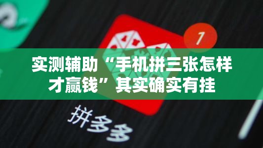 实测辅助“手机拼三张怎样才赢钱	”其实确实有挂