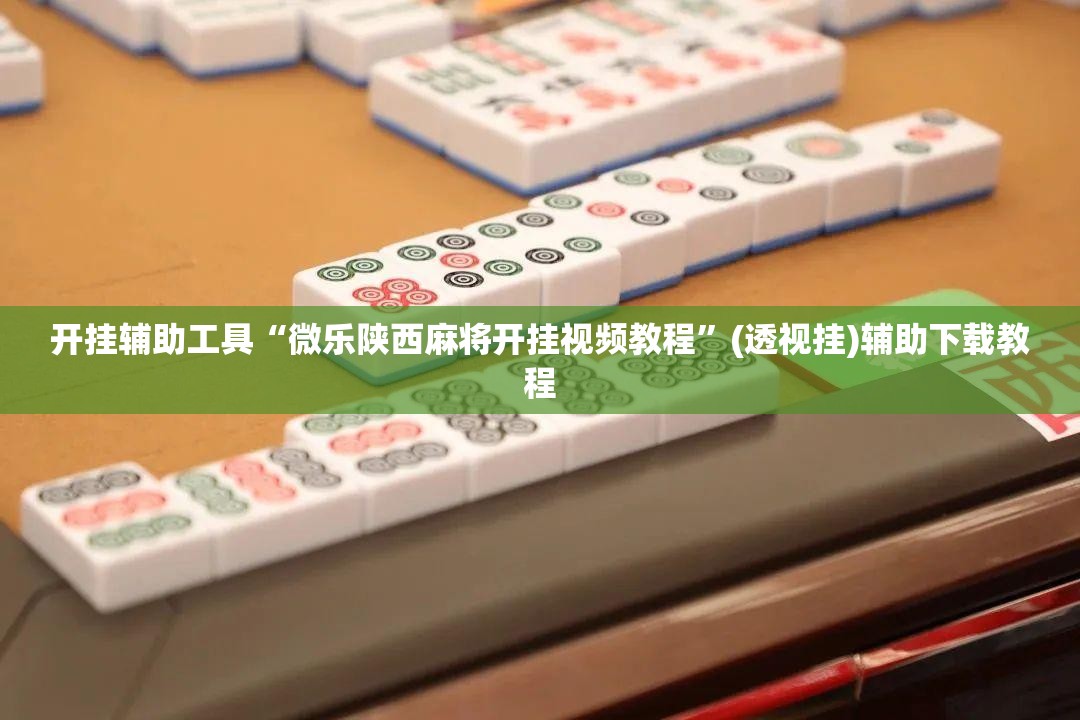 开挂辅助工具“微乐陕西麻将开挂视频教程”(透视挂)辅助下载教程