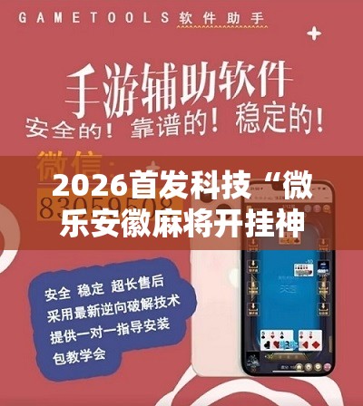 2026首发科技“微乐安徽麻将开挂神器下载”详细分享装挂步骤