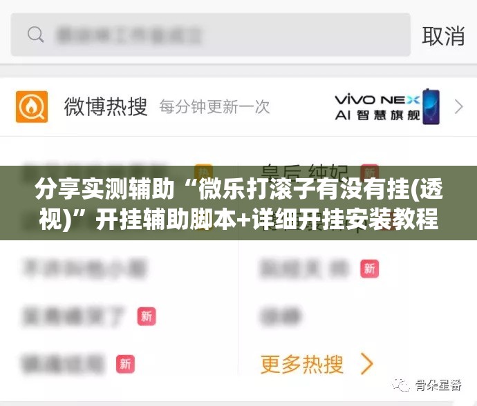 分享实测辅助“微乐打滚子有没有挂(透视)	”开挂辅助脚本+详细开挂安装教程
