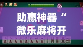助赢神器“微乐麻将开挂神器(透视)”开挂辅助脚本+详细开挂安装教程